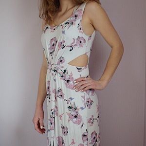 Boho flower maxi dress